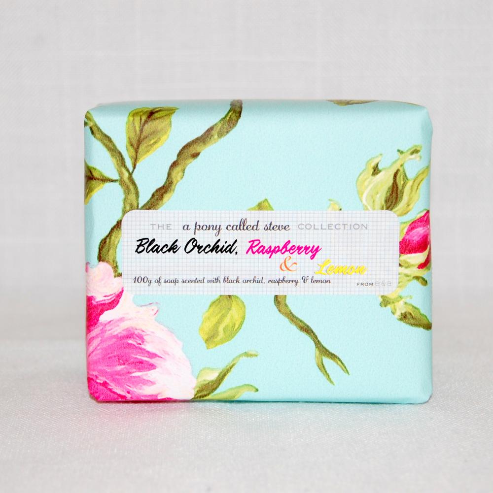 Black Orchid, Raspberry and Lemon - Handmade Scented Soap